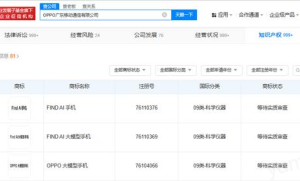 OPPO 申请“FIND AI 大模型手机”等多个 AI 商标