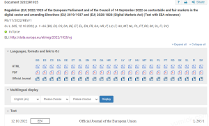 欧盟“超级反垄断法”剑指IT巨头 欧盟数字市场法案 附原文链接