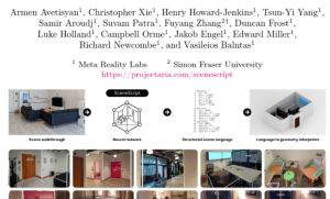 Meta发布室内场景重建方法SceneScript