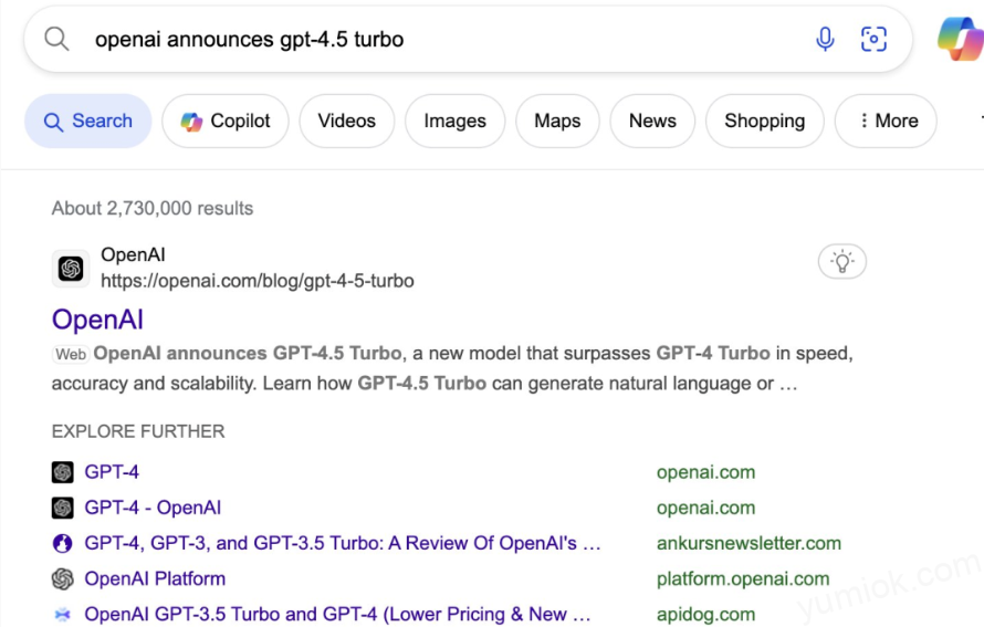 Gpt 4.5 Turbo官网页面泄露，openai新模型或将提前发布