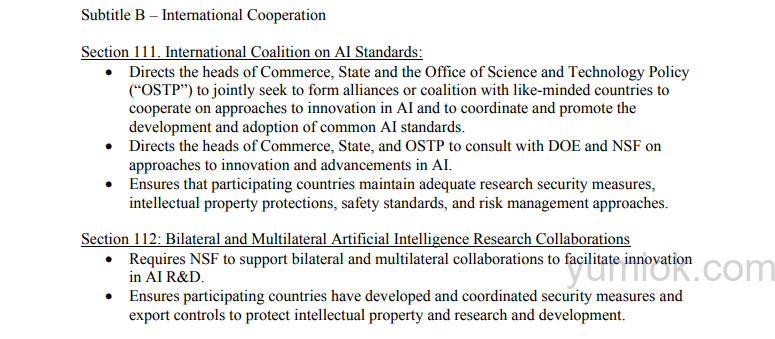 美国:《2024年人工智能创新未来法案》:推动ai发展与国际合作的新篇章