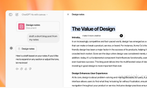 ChatGPT Canvas：OpenAI 推出的全新写作、编码工具 ，将免费开放，附地址