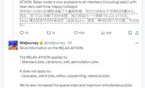 仅需10美元，即可开启无限创意绘图：Midjourney最近推出“Relax马拉松”活动，可使用支付宝