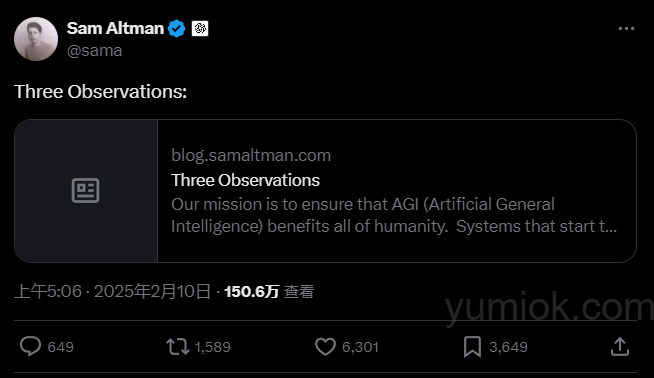 Sam Altman《three Observations》:ai发展的三大洞察及其深远影响