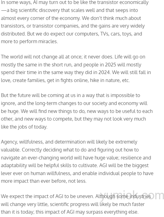 Sam Altman《three Observations》:ai发展的三大洞察及其深远影响