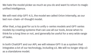 OpenAI火力全开，Sam Altman公布GPT-4.5和GPT-5路线图