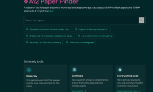 科研人员的“文献救星”，AI版论文搜索工具Ai2 PaperFinder 附地址
