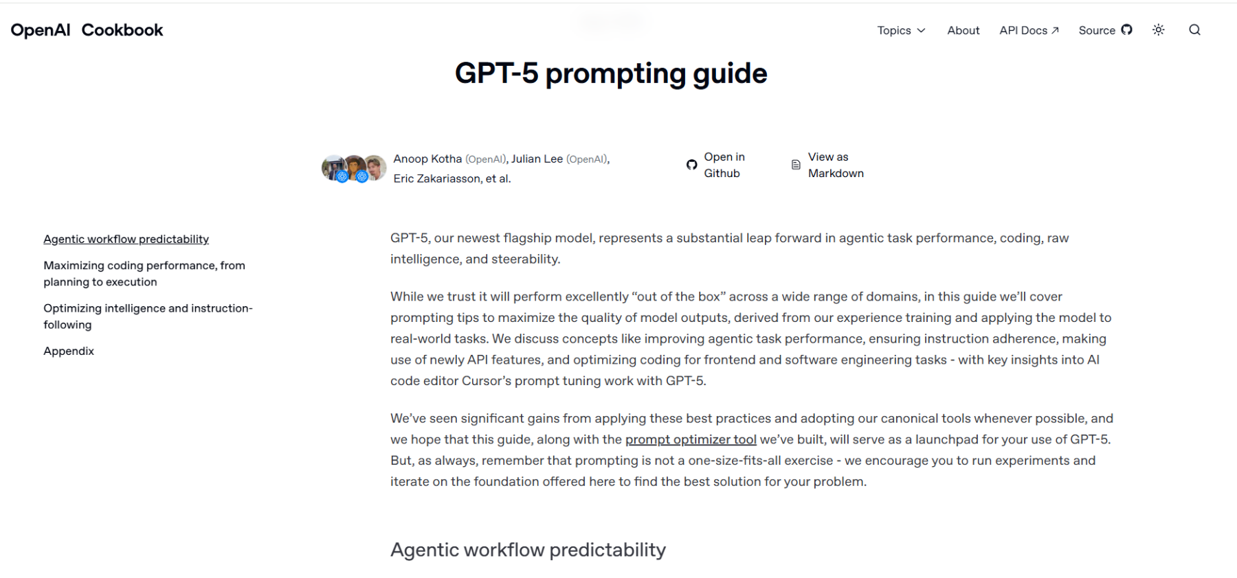 Openai Gpt 5 官方提示指南发布:助力开发者优化模型性能