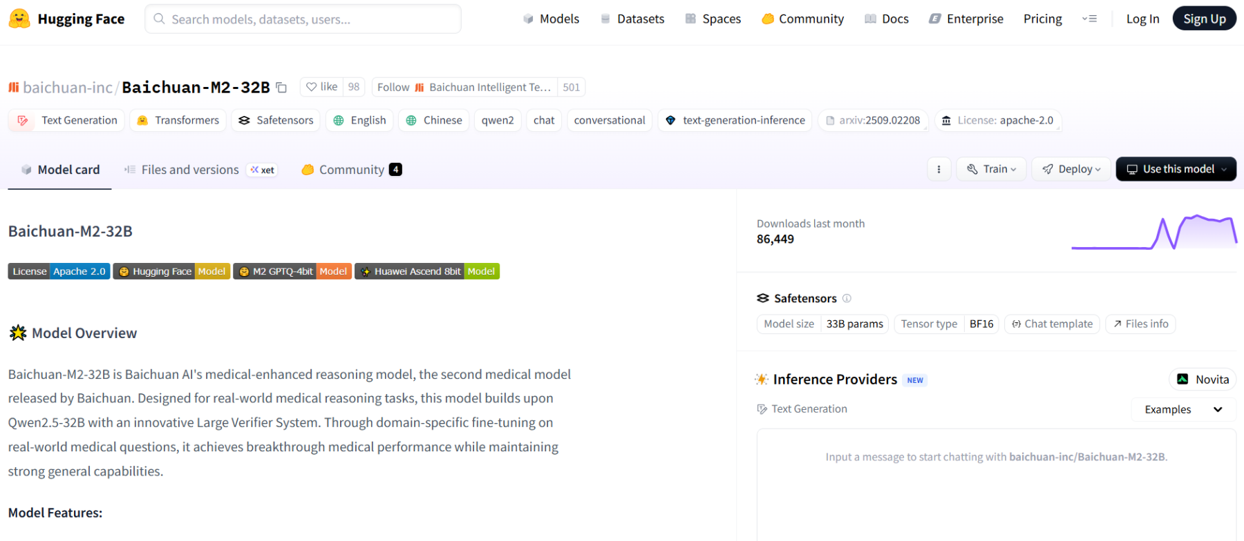 百川大模型发布医疗领域新利器 Baichuan M2plus