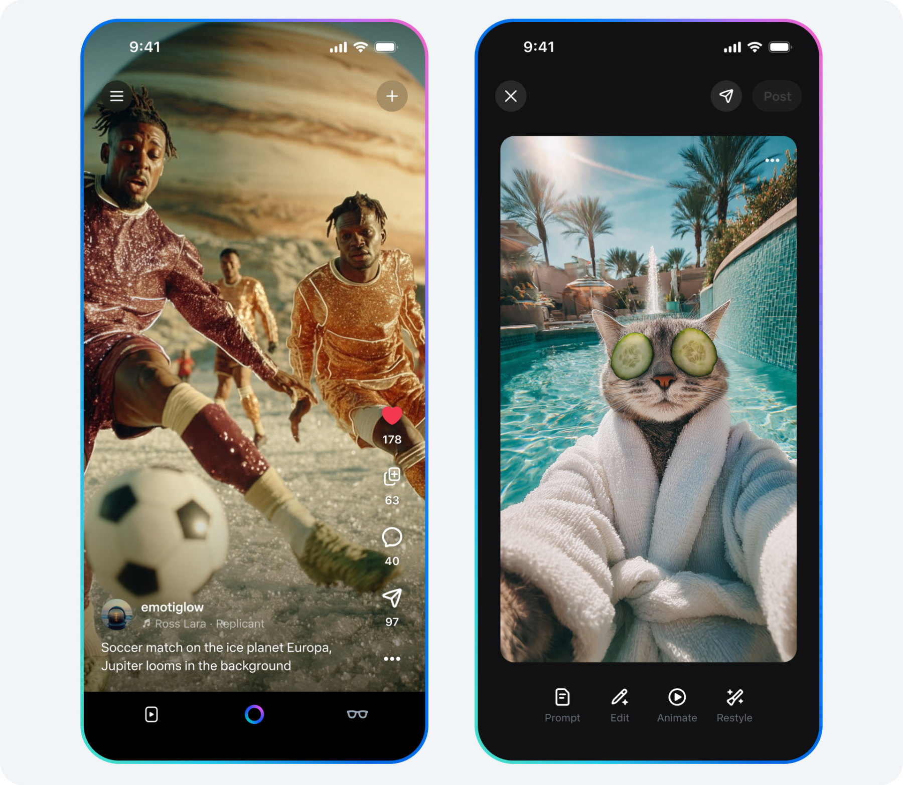 Meta力推ai短视频“vibes”进欧洲,全ai生成内容引争议