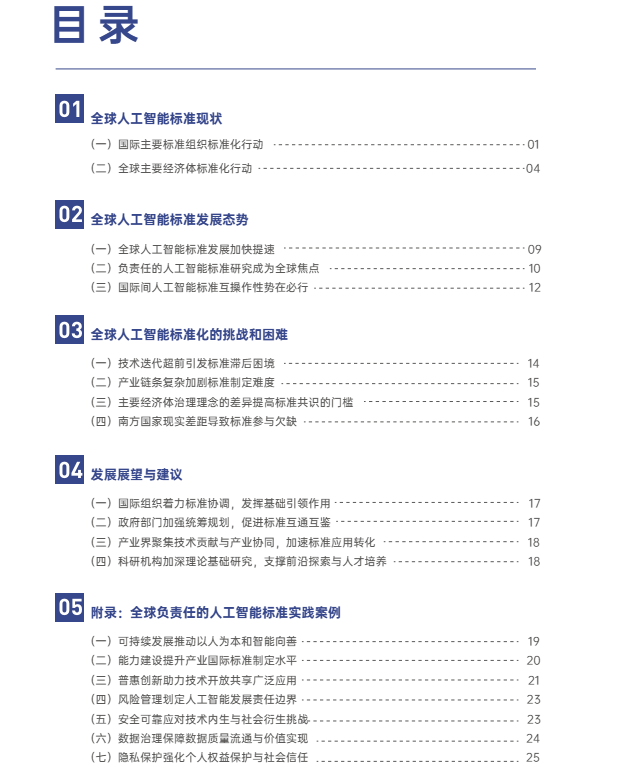 《全球人工智能标准发展报告》核心要点：现状、挑战与路径 附原文下载地址