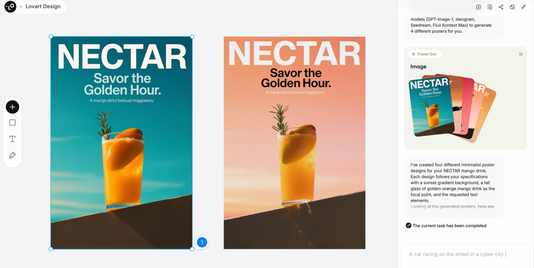 Lovart Ai“元素拆分”功能上线,海报编辑迎来新变革