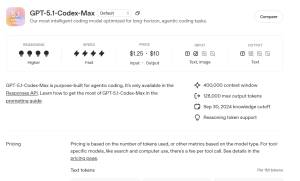 OpenAI 推出 GPT-5.1-Codex-Max，性价比超高引领编程新潮流