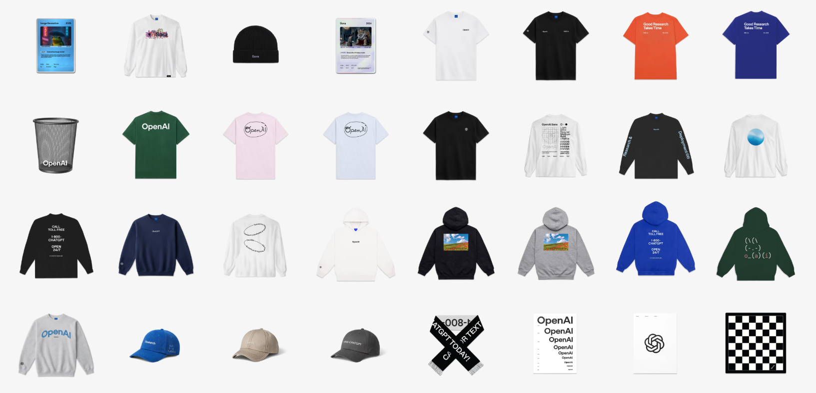 Openai十周年周边开售,技术信仰化作文化潮流 附地址