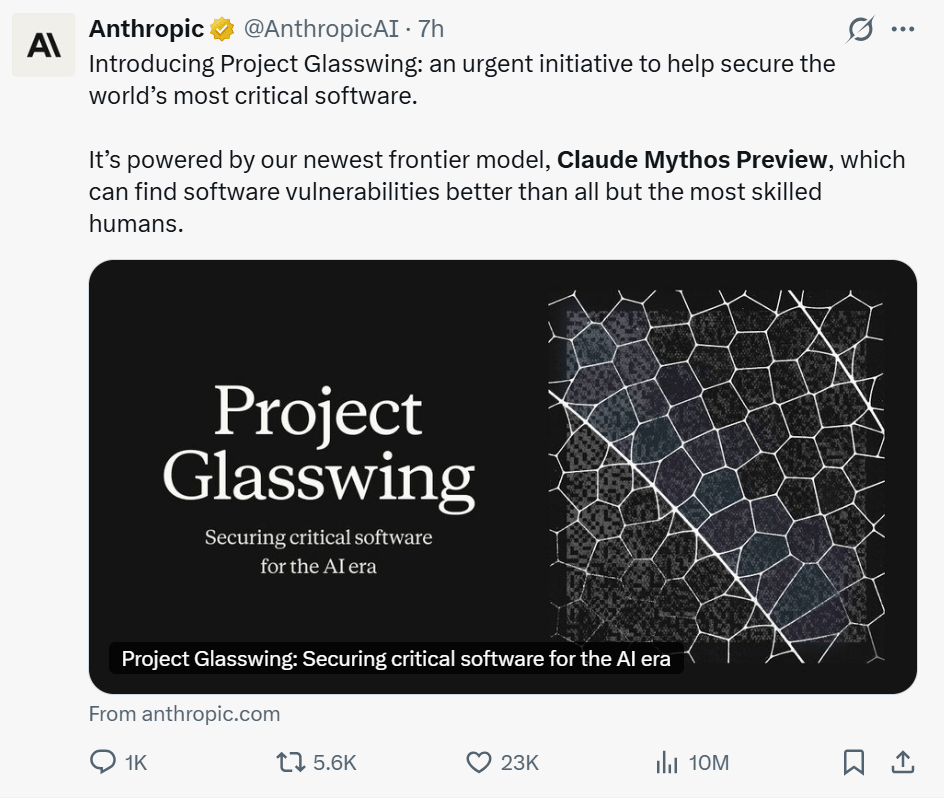 Project Glasswing 科技巨头合作